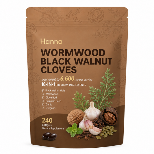 Hanna 18-in-1 Wormwood Black Walnut Cloves Capsules